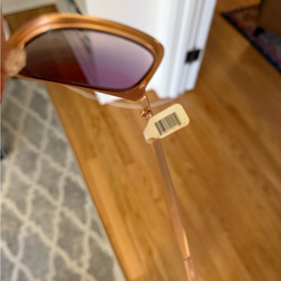 Diff Eyewear Lauren Akins Ella RG-RF19 rose gold frame rose flash lens - Picture 9 of 11